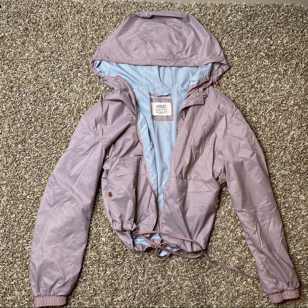 Windbreaker crop jacket